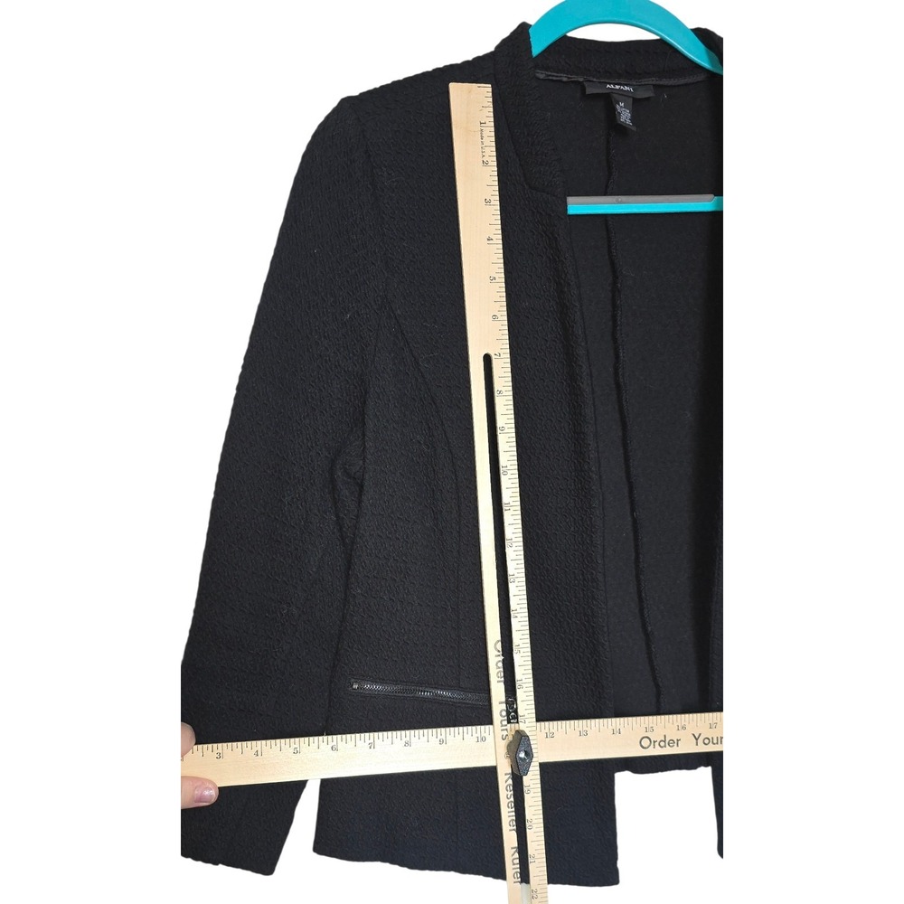 Alfani‎ Cardigian Blazer Jacket Black Size Med Academia Professional - Picture 4 of 7